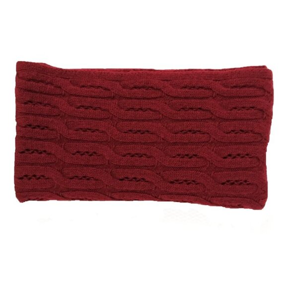 Celeste Wool‑Cashmere Infinity Scarf – Red Wine - Picture 5 of 5